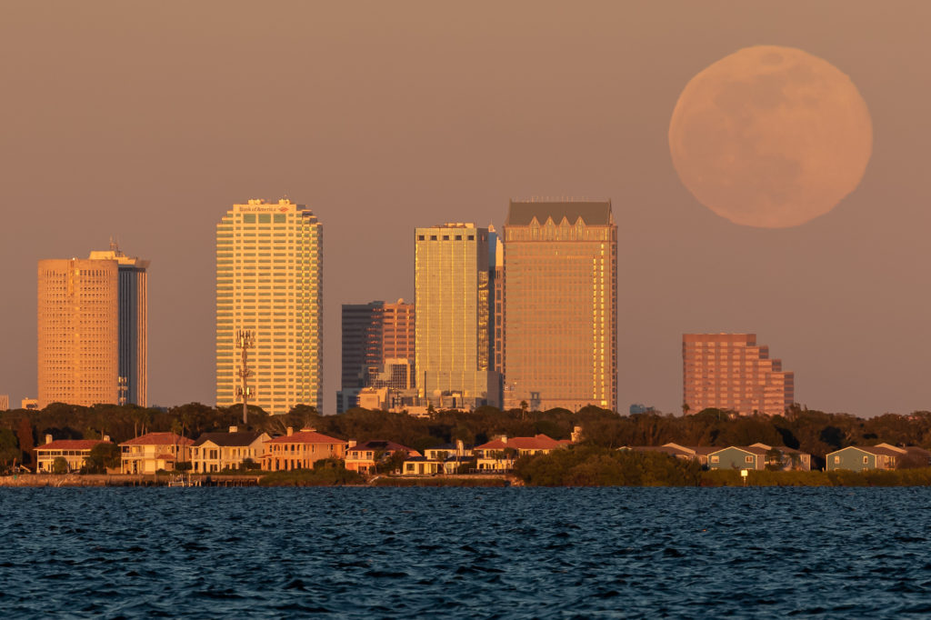 The January Wolf Moon rising over Tampa (5)