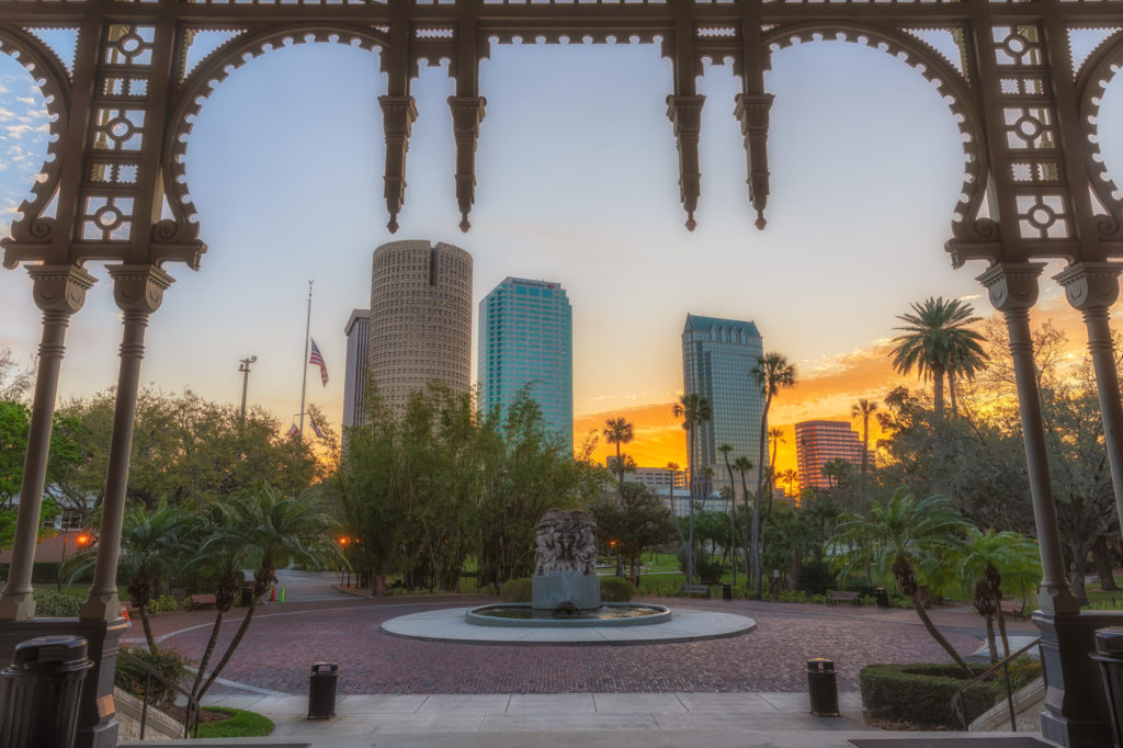 Tampa Sunrise Framed