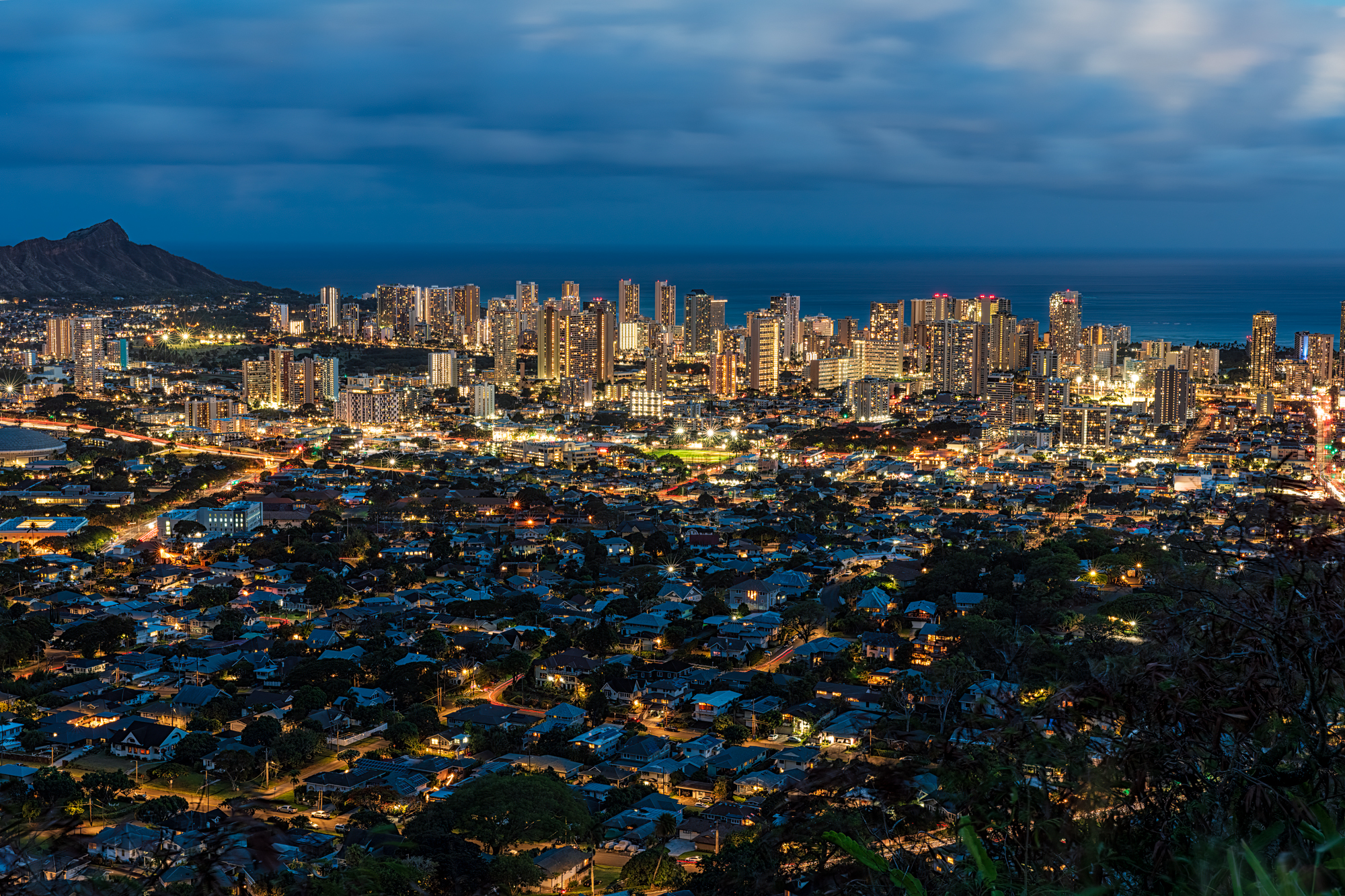 Honolulu and Diamond head from Tantalus Lookout (1)