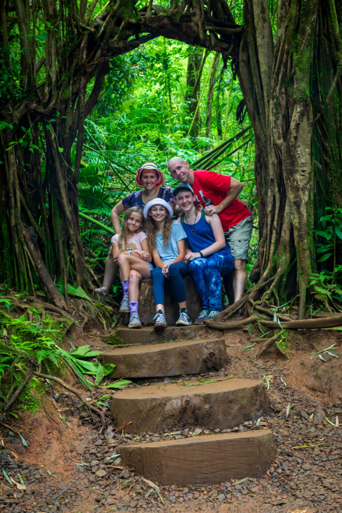 Manoa Falls Trail Family Portrait
