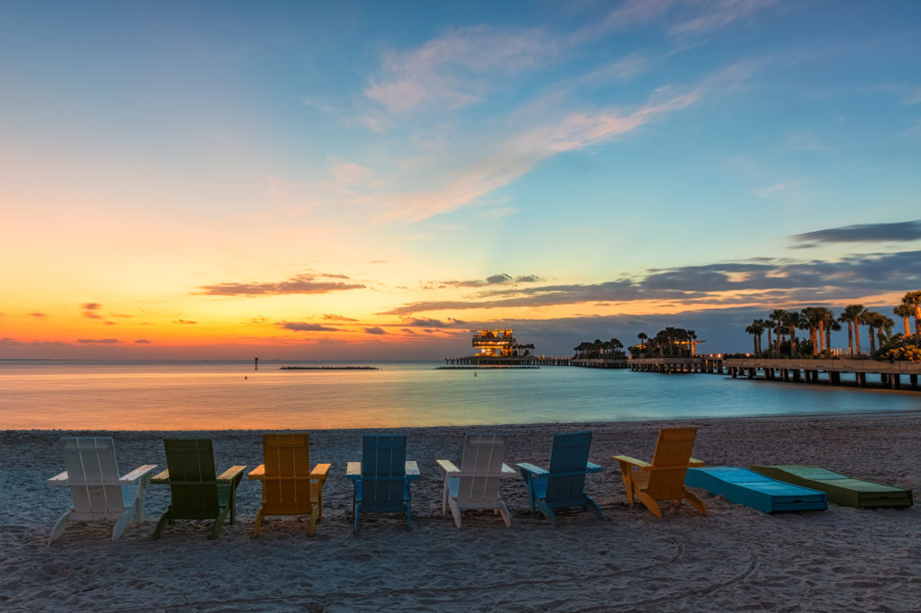 Sunrise Seating at the St Pete Pier (1)