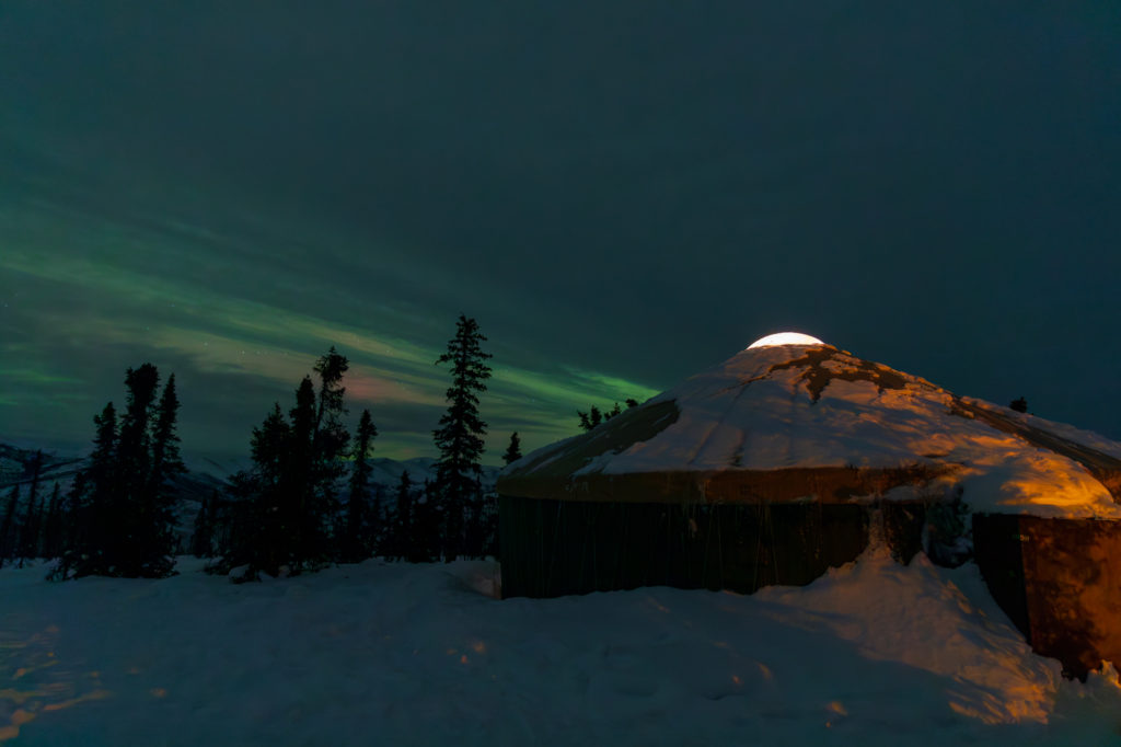 Northern Lights from Mountain (2)