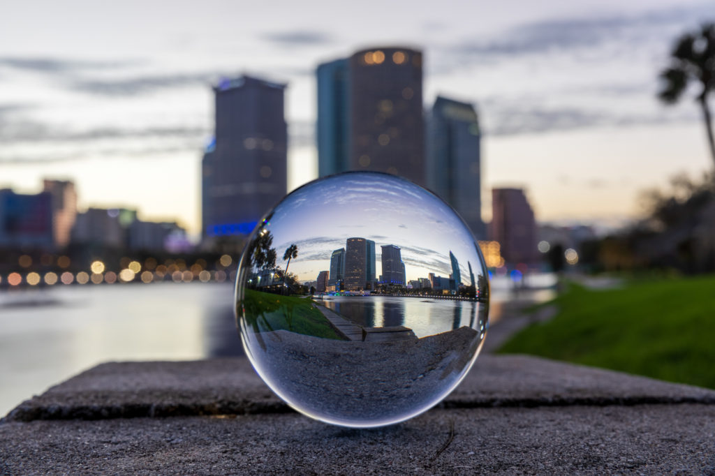 Tampa Skyline Lensball